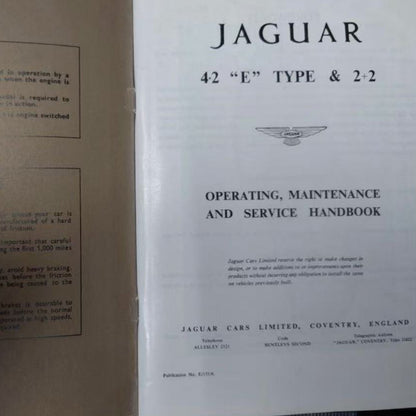 1969 Jaguar E-Type Series 2 4.2 2+2 Coupe Automatic LHD
