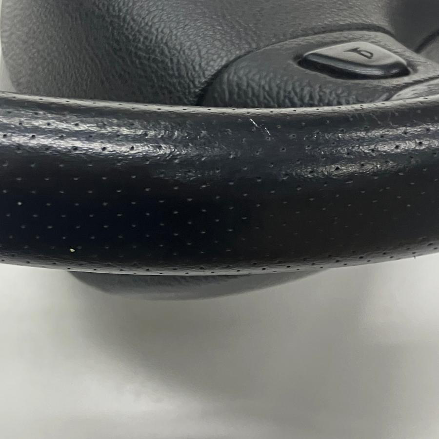 Genuine Rover Mini Leather Steering Wheel w/ Airbag Mount 1997+ Green MINI Badge Used