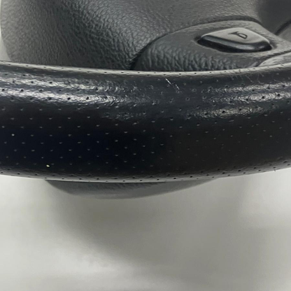 Genuine Rover Mini Leather Steering Wheel w/ Airbag Mount 1997+ Green MINI Badge Used