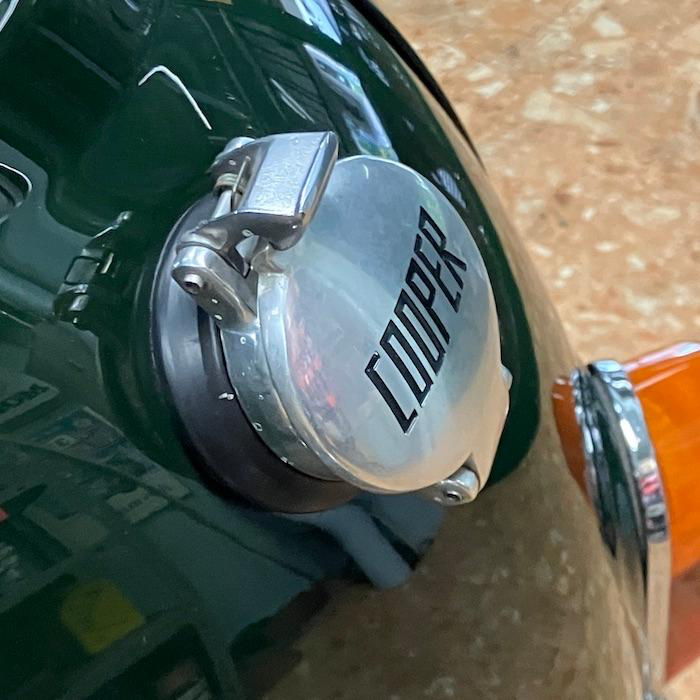 Classic Mini Aston Style Flip Top Fuel Cap Cover